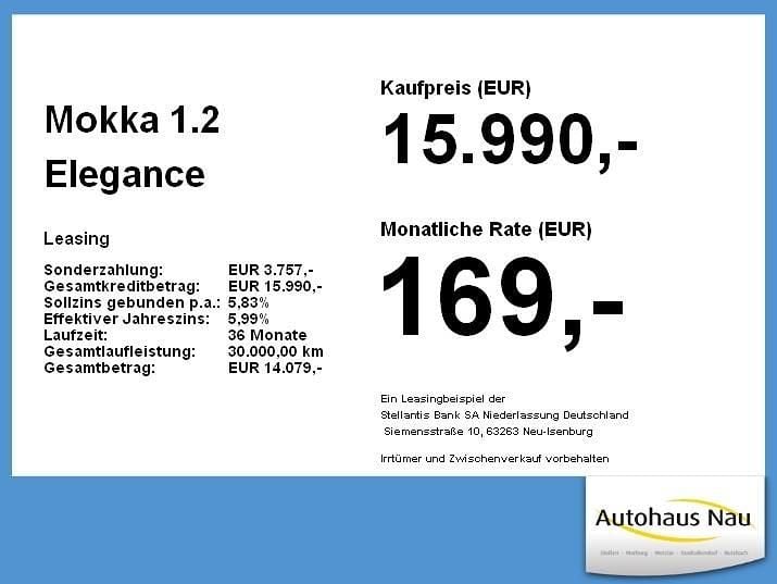 Gebraucht Opel Mokka Elegance 101 PS (74 kW) 2022 Perl blau SUV
