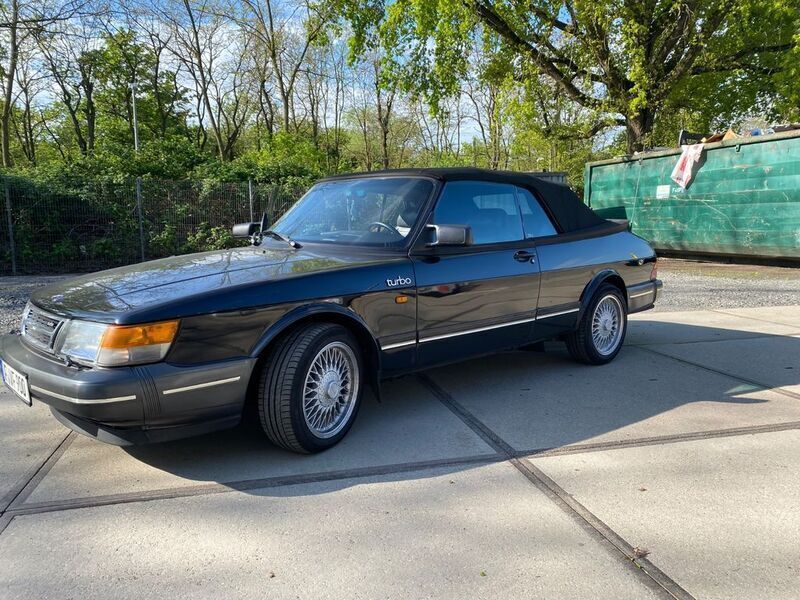 Schwarz Gebraucht 1993 Saab 900 Cabriolet Cabrio | 14.500 € - Bild 1/4