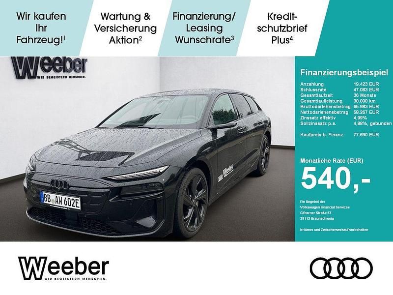 Schwarz Gebraucht 2025 Audi A6 e-tron Performance Kombi | 77.690 € (Fairer Preis) - Bild 1/4