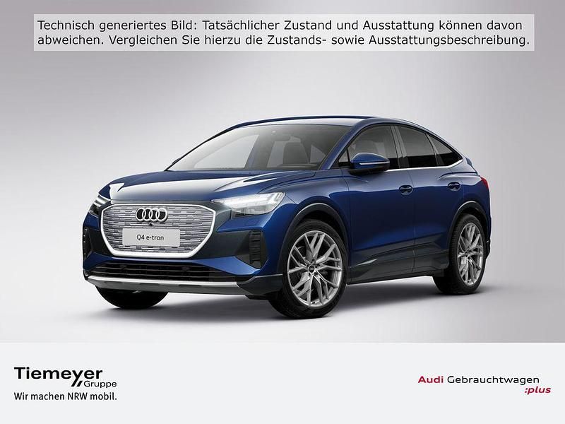 Blau Gebraucht 2025 Audi Q4 Sportback e-tron S-Line SUV | 43.870 € - Bild 1/4