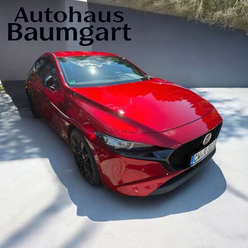 Soul red met Gebraucht 2024 Mazda 3 Homura-Line Limousine | 25.900 € (Etwas zu teuer) - Bild 1/4