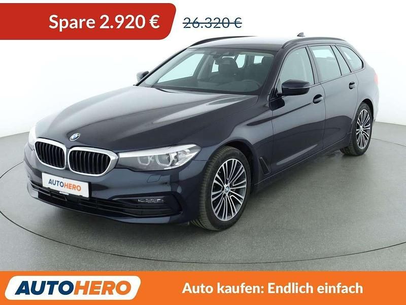 Imperialblau Gebraucht 2019 BMW 525 Sport Line Kombi | 23.400 € (Guter Preis) - Bild 1/3