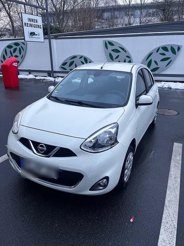 Weiß Gebraucht 2013 Nissan Micra Kleinwagen | 3.700 € (Fairer Preis) - Bild 1/4