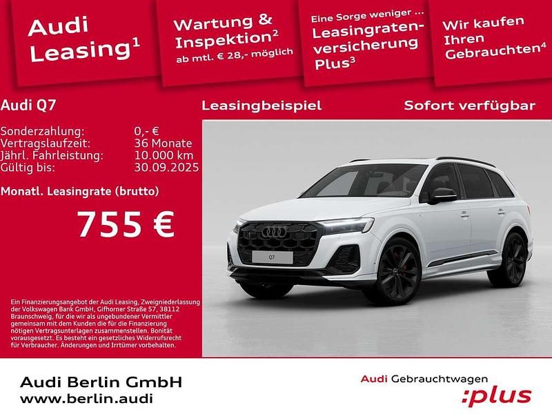 Gletscherweiß metallic Gebraucht 2024 Audi Q7 S-Line SUV | 77.900 € (Guter Preis) - Bild 1/3