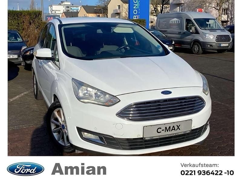 Gebraucht Ford C-MAX Titanium 125 PS (91 kW) 2016 Frostweiß Van / Kleinbus
