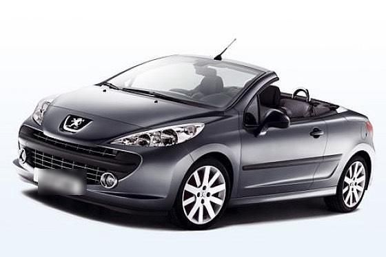 Schwarz Gebraucht 2008 Peugeot 207 CC Cabrio | 1.111 € (Superpreis) - Bild 1/1