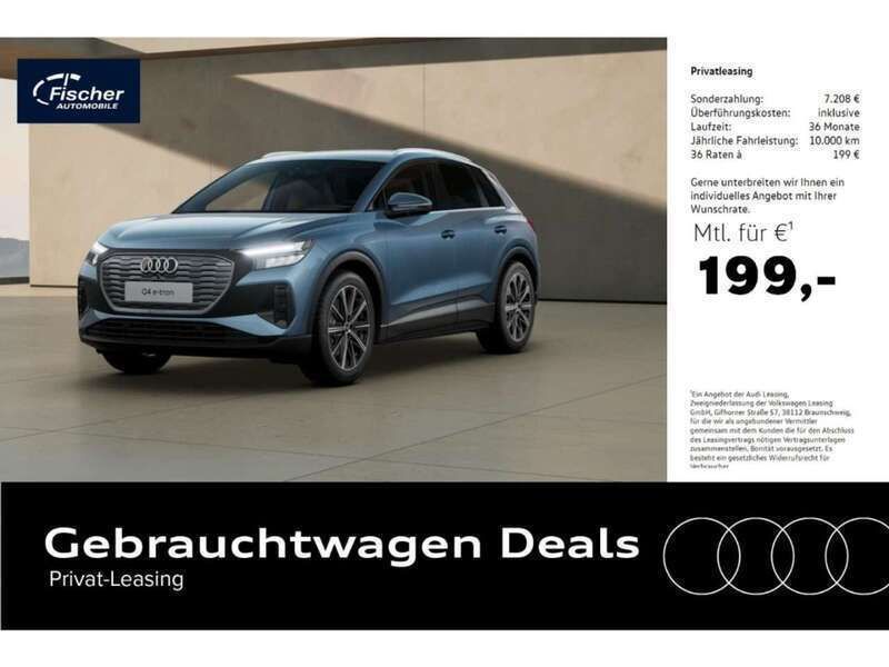Blau Gebraucht 2024 Audi Q4 e-tron Ambiente SUV | 43.480 € - Bild 1/4