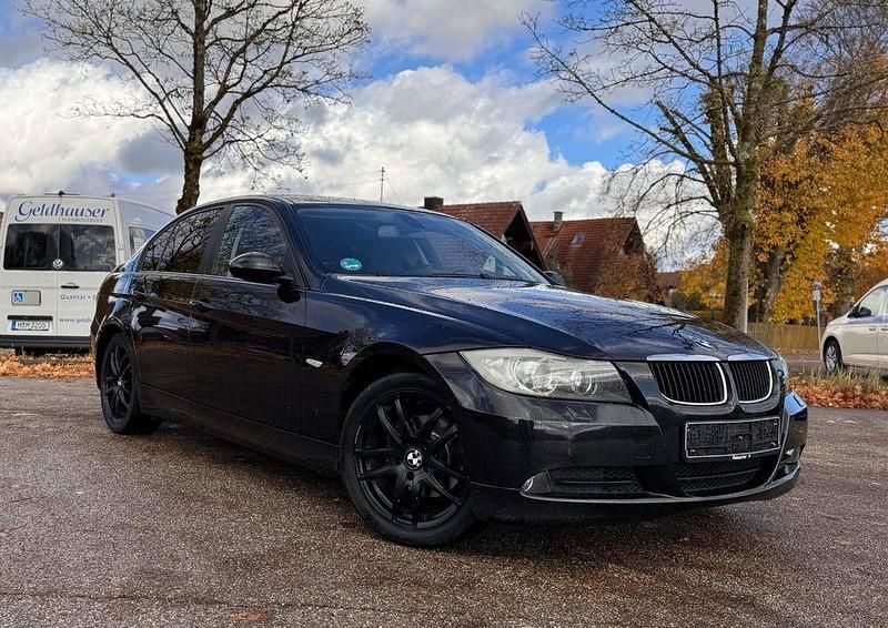 Schwarz Gebraucht 2007 BMW 320 Sport Line Limousine | 3.900 € (Superpreis) - Bild 1/4