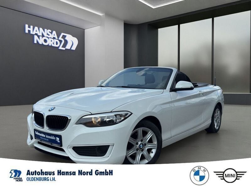 Weiss / alpinweiss Gebraucht 2016 BMW 218 Cabrio | 13.111 € (Guter Preis) - Bild 1/4