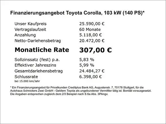 Gebraucht Toyota Corolla Business Edition 140 PS (102 kW) 2025 Marlingrau metallic