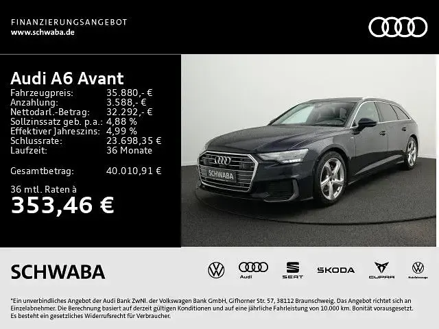 Używany Audi A6 S-Line 265 KM (194 kW) 2023 Niebieski Kombi