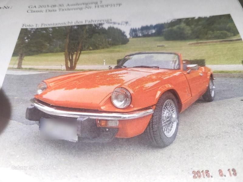 Orange Gebraucht 1979 Triumph Spitfire Cabrio | 6.700 € - Bild 1/4