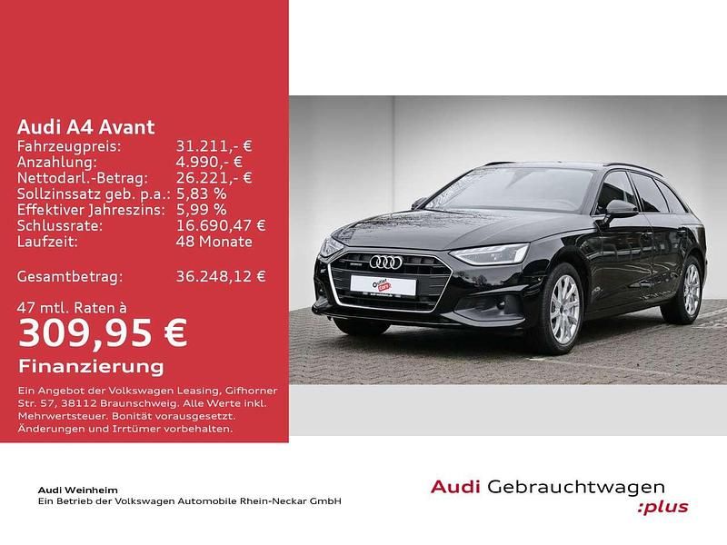 Gebraucht Audi A4 204 PS (150 kW) 2022 Brillantschwarz Kombi