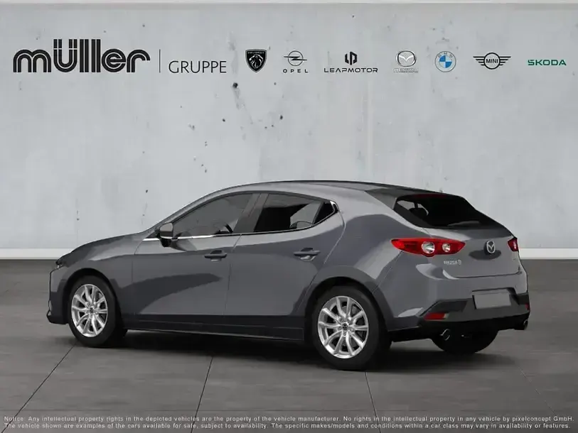 Gebraucht Mazda 3 Selection 122 PS (89 kW) 2022 Machine grey Limousine