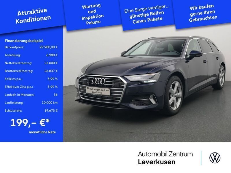 Blau / firmamentblau (metallic) Gebraucht 2019 Audi A6 Sport Kombi | 29.980 € (Fairer Preis) - Bild 1/4