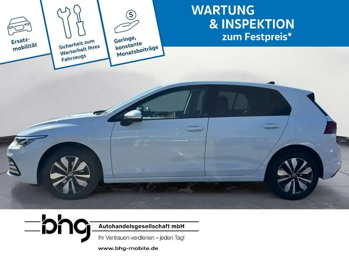 Gebraucht VW Golf VIII Move 110 PS (80 kW) 2024 Weiß Limousine