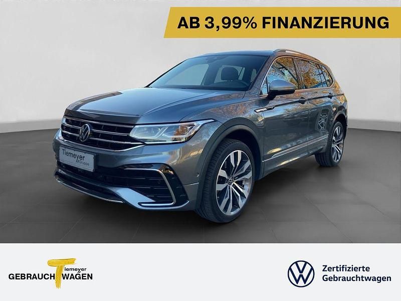 Grau Gebraucht 2022 VW Tiguan Allspace R-line SUV | 36.440 € (Etwas zu teuer) - Bild 1/4