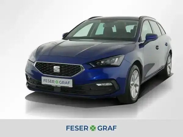 Mystery blau metallic Gebraucht 2021 Seat Leon Kombi | 17.880 € (Guter Preis) - Bild 1/4