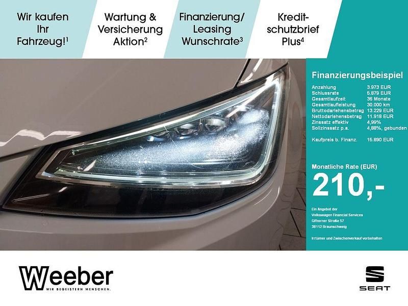 Nevada weiss Gebraucht 2018 Seat Ibiza FR Limousine | 15.890 € (Fairer Preis) - Bild 1/4