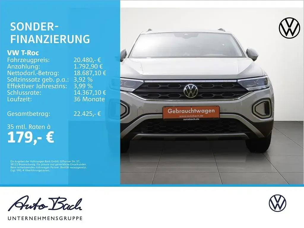 Gebraucht VW T-Roc Life 150 PS (110 kW) 2022 Grau SUV