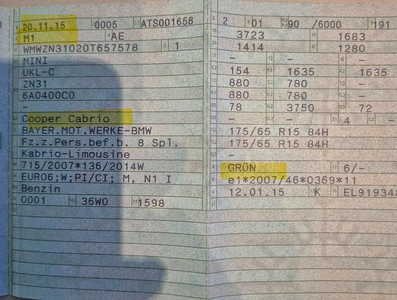 Gebraucht Mini Cooper Cabriolet 122 PS (89 kW) 2015 Grün Cabrio