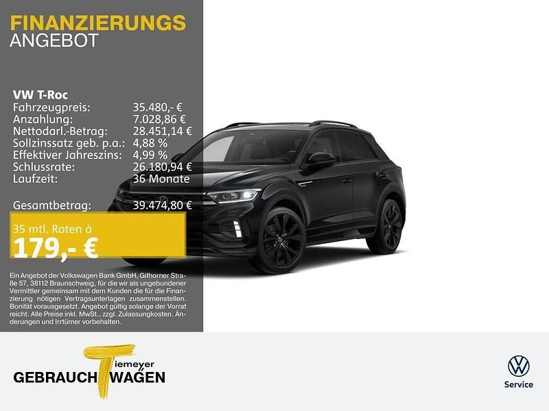 Schwarz Neu 2025 VW T-Roc R-line SUV | 35.480 € (Superpreis) - Bild 1/4