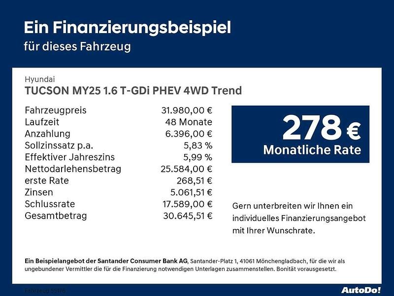 Gebraucht Hyundai Tucson Trend 252 PS (185 kW) 2025 Abyss black SUV