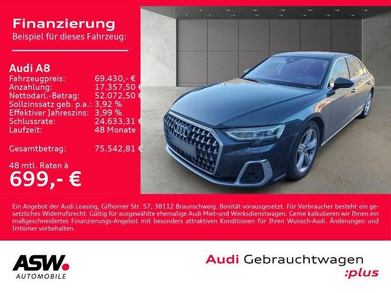 Gebraucht Audi A8L Ambiente 462 PS (339 kW) 2022 Manhattangrau metallic Limousine