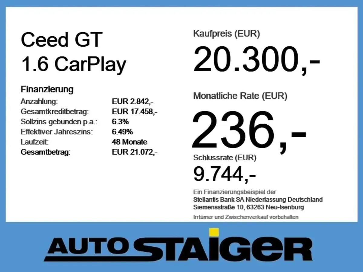 Gebraucht Kia Ceed GT GT 204 PS (150 kW) 2022 Pentamental grau Limousine