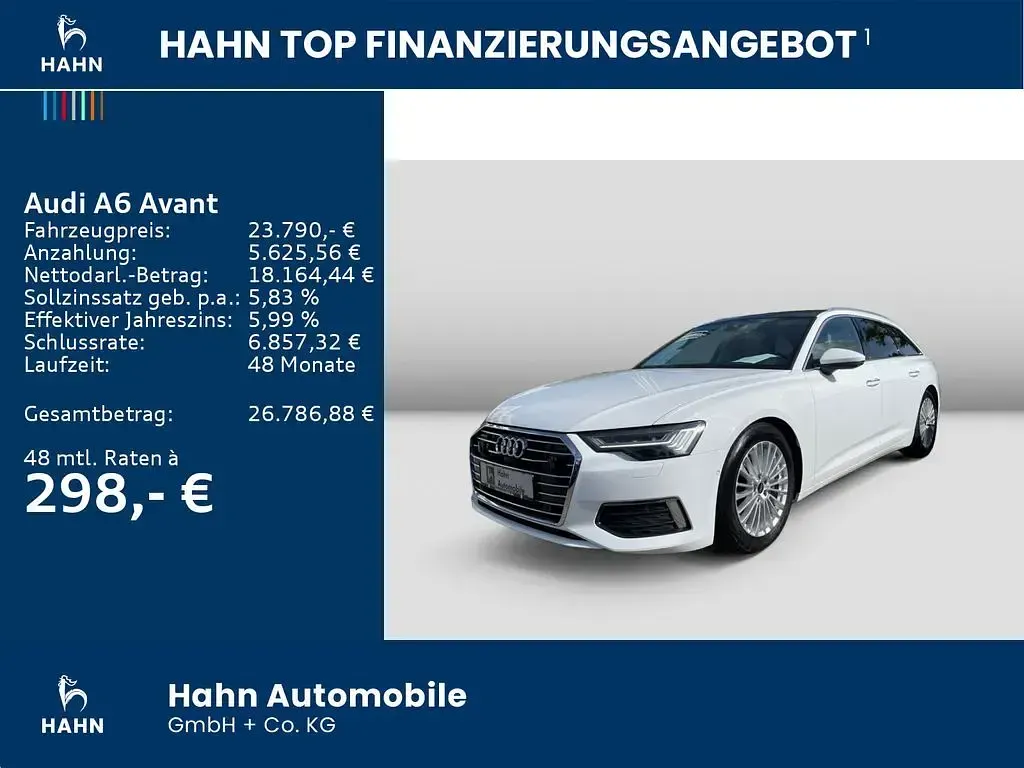 Gebraucht Audi A6 Design 245 PS (180 kW) 2022 Weiß Kombi