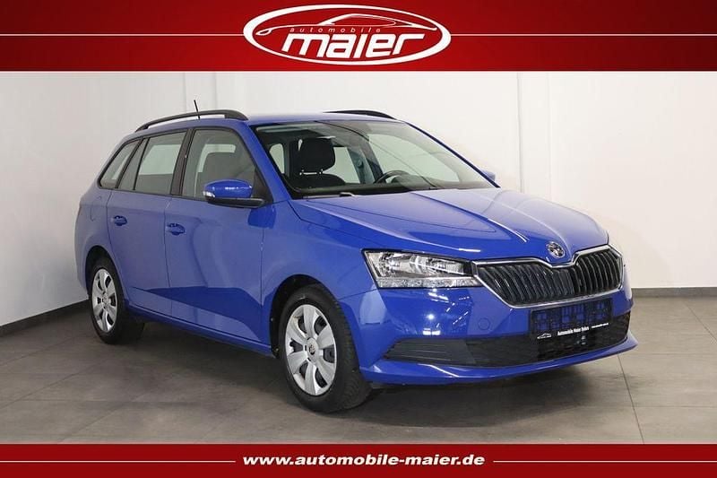 Blau Gebraucht 2022 Skoda Fabia Ambition Kleinwagen | 8.900 € (Superpreis) - Bild 1/4