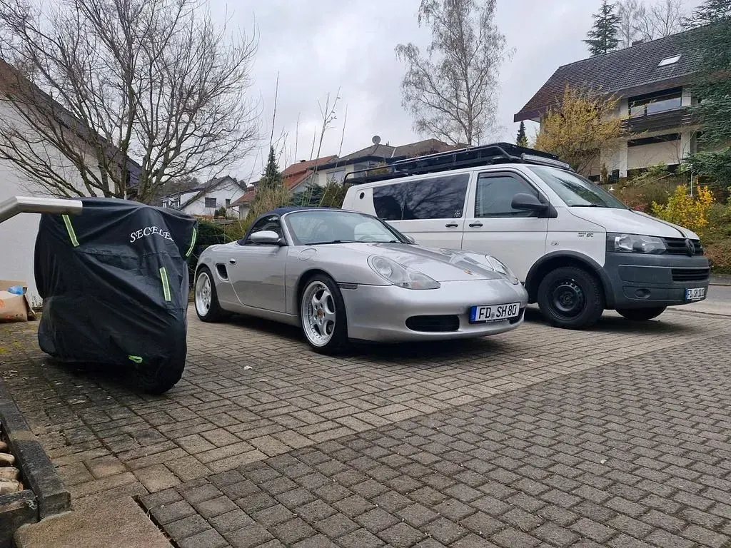 Gebraucht Porsche Boxster 220 PS (161 kW) 2002 Silber Cabrio