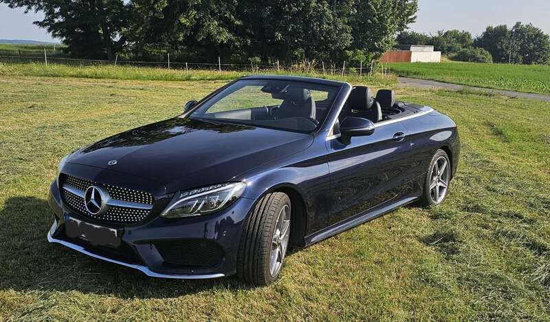Blau Gebraucht 2018 Mercedes C200 Cabrio | 24.500 € (Fairer Preis) - Bild 1/4