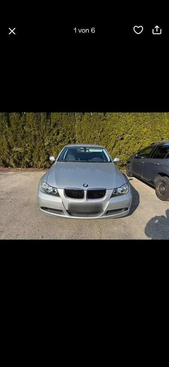 Second-hand BMW 318 143 CP (105 kW) 2007 Argintiu Berlinǎ