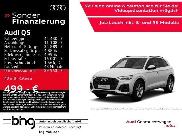 Ibisweiß Gebraucht 2022 Audi Q5 Comfort SUV | 44.430 € - Bild 1/4