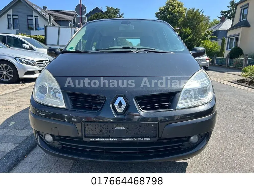 Gebraucht Renault Scénic II Avantage 103 PS (75 kW) 2008 Schwarz Van / Kleinbus