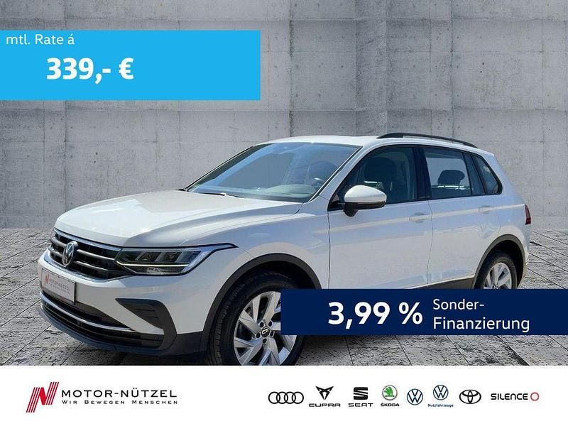 Pure white Gebraucht 2022 VW Tiguan Life SUV | 26.590 € (Fairer Preis) - Bild 1/4