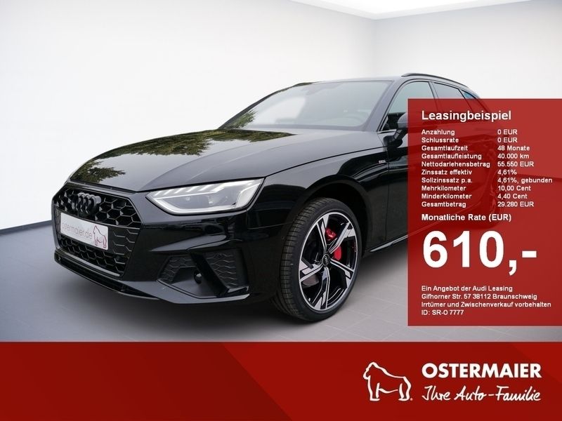 Schwarz Gebraucht 2024 Audi A4 S-Line Kombi | 51.730 € - Bild 1/4