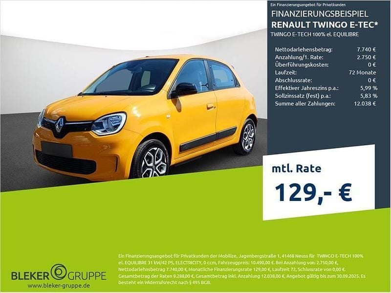 Gelb Gebraucht 2022 Renault Twingo Equilibre Kleinwagen | 10.490 € (Guter Preis) - Bild 1/3