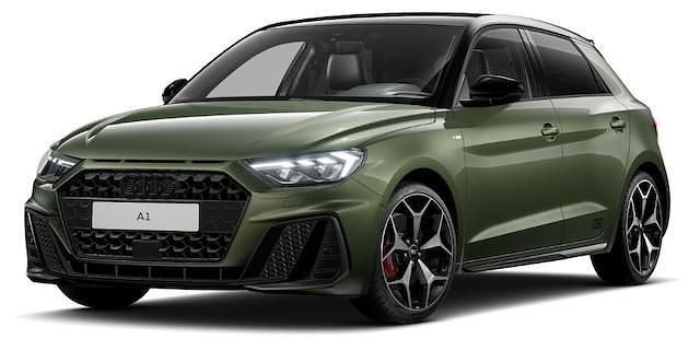 Distriktgrün metallic Gebraucht 2025 Audi A1 Sportback S-Line Kleinwagen | 38.490 € (Teuer) - Bild 1/4