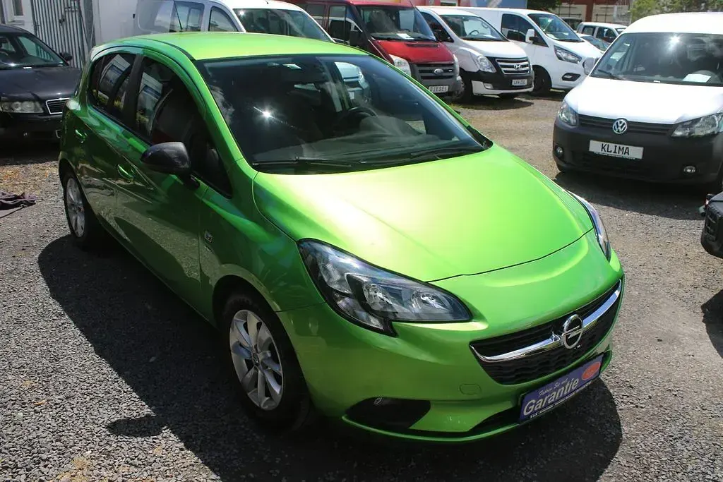 Gebraucht Opel Corsa drive 90 PS (66 kW) 2016 Grün Kleinwagen