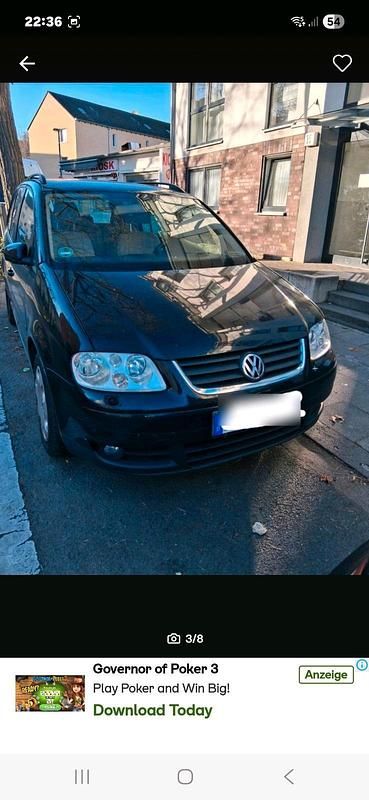 Schwarz Gebraucht 2006 VW Touran Van / Kleinbus | 1.000 € (Superpreis) - Bild 1/4