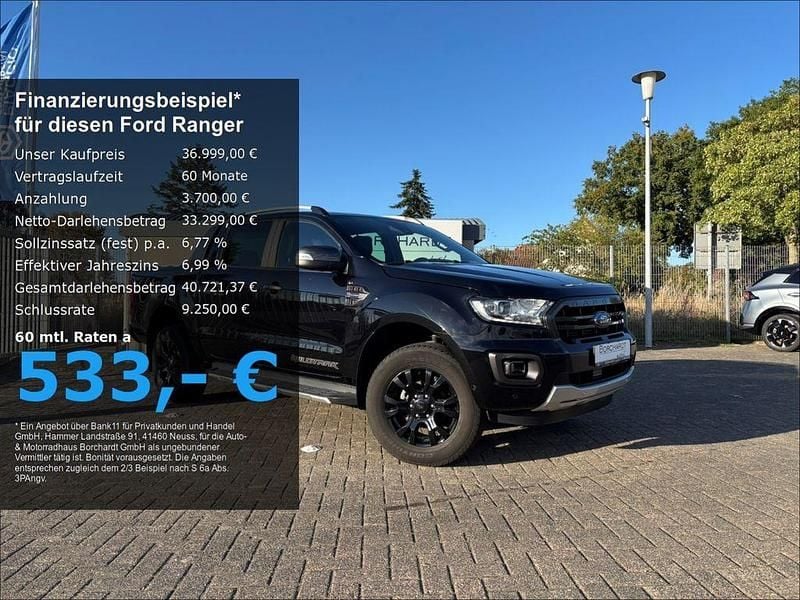Schwarz Gebraucht 2022 Ford Ranger Wildtrack Abholung | 36.999 € (Guter Preis) - Bild 1/4