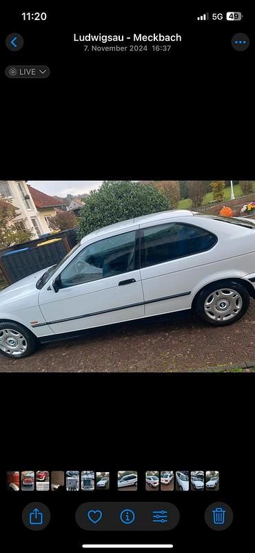 Gebraucht BMW 316 105 PS (77 kW) 1998 Weiß Coupé