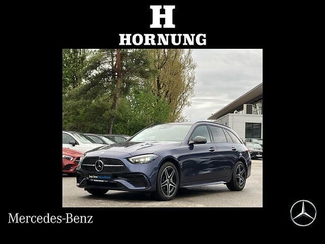 Blau Gebraucht 2024 Mercedes C300e AMG Kombi | 49.900 € - Bild 1/2