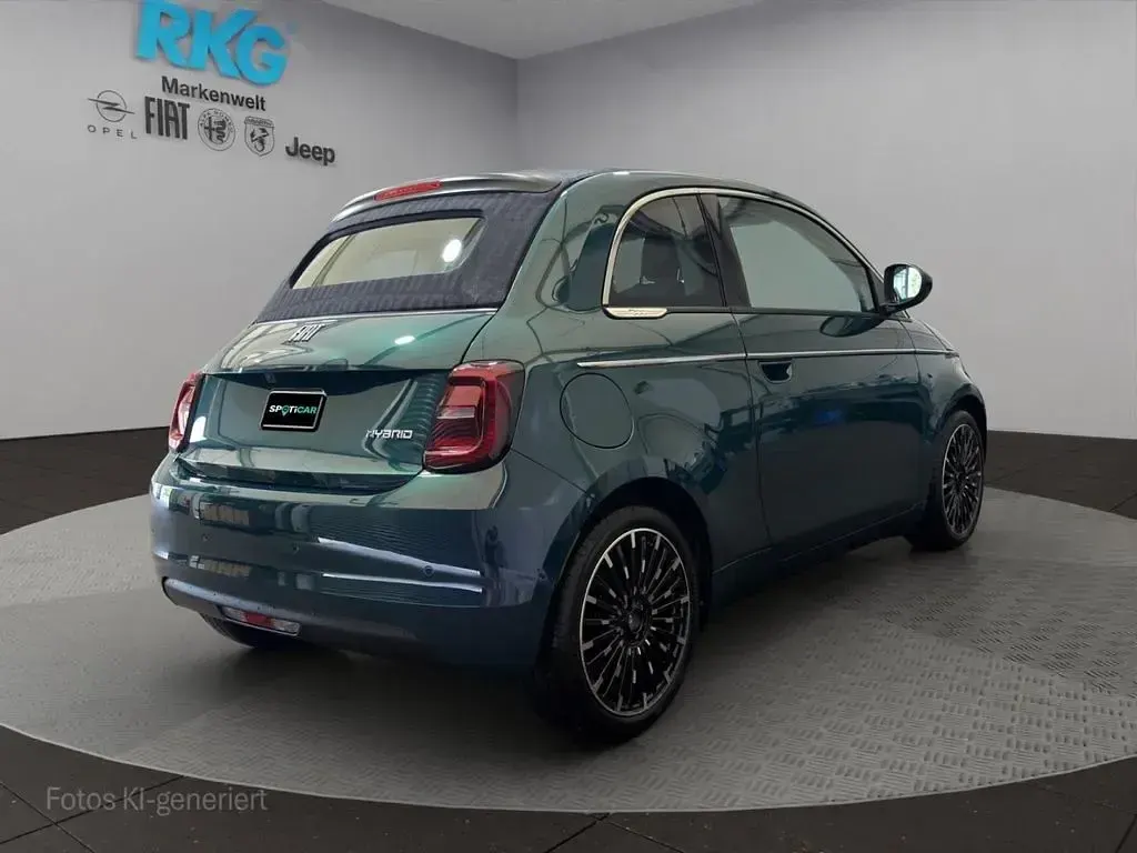 Neu Fiat 500 La Prima 65 PS (47 kW) 2026 Grün Cabrio