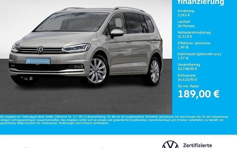 Silber Gebraucht 2024 VW Touran Highline Van / Kleinbus | 34.578 € (Fairer Preis) - Bild 1/4