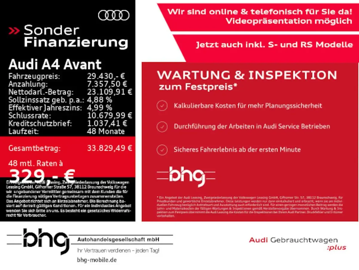 Gebraucht Audi A4 Advanced Plus 204 PS (150 kW) 2023 Kombi