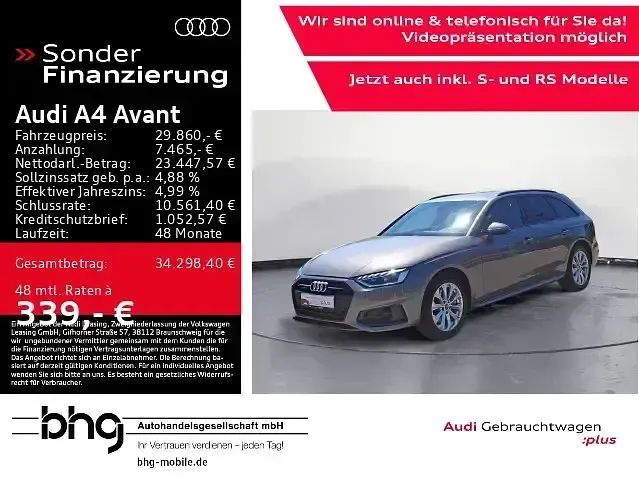 Gebraucht Audi A4 Ambiente 265 PS (194 kW) 2022 Kombi