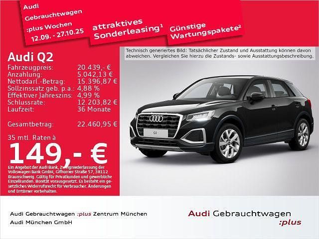 Brillantschwarz Gebraucht 2022 Audi Q2 Advanced Plus SUV | 20.439 € (Guter Preis) - Bild 1/2